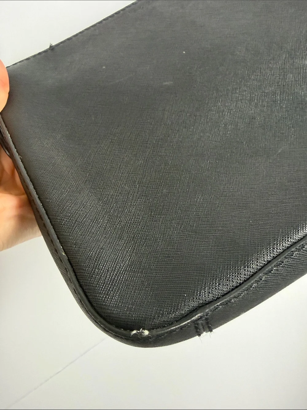 Kate Spade New York Black Saffiano Leather Crossbody Bag (Needs Repair)